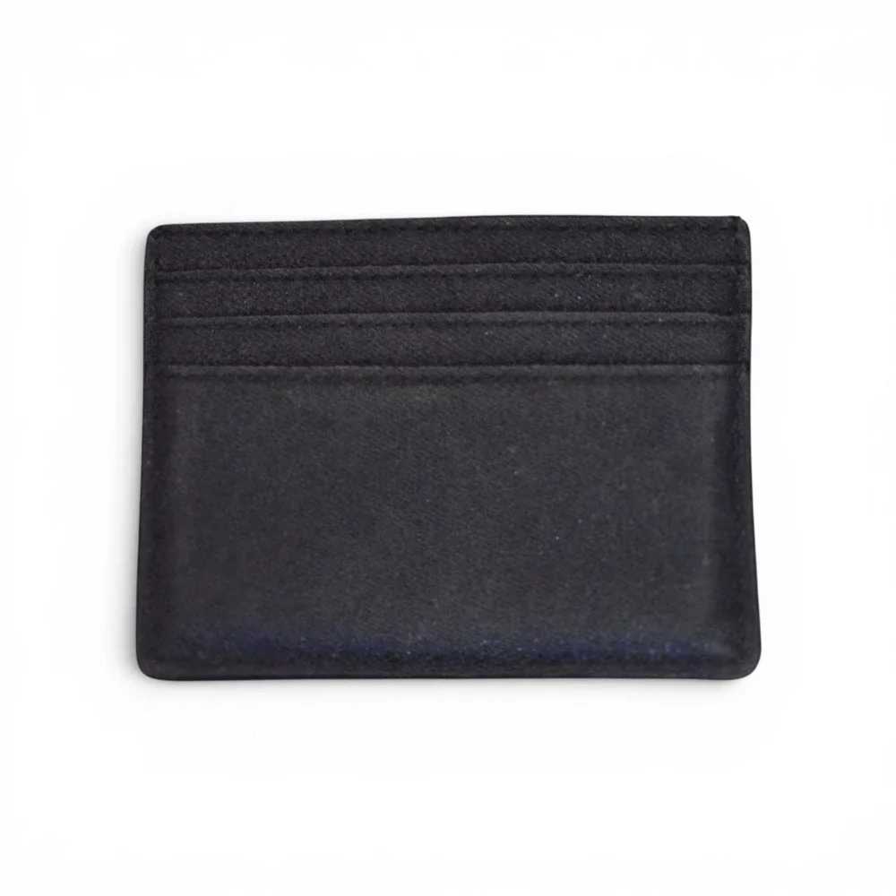 NWOT Kate Spade New York Black Glitter Slim Card Holder Wallet
